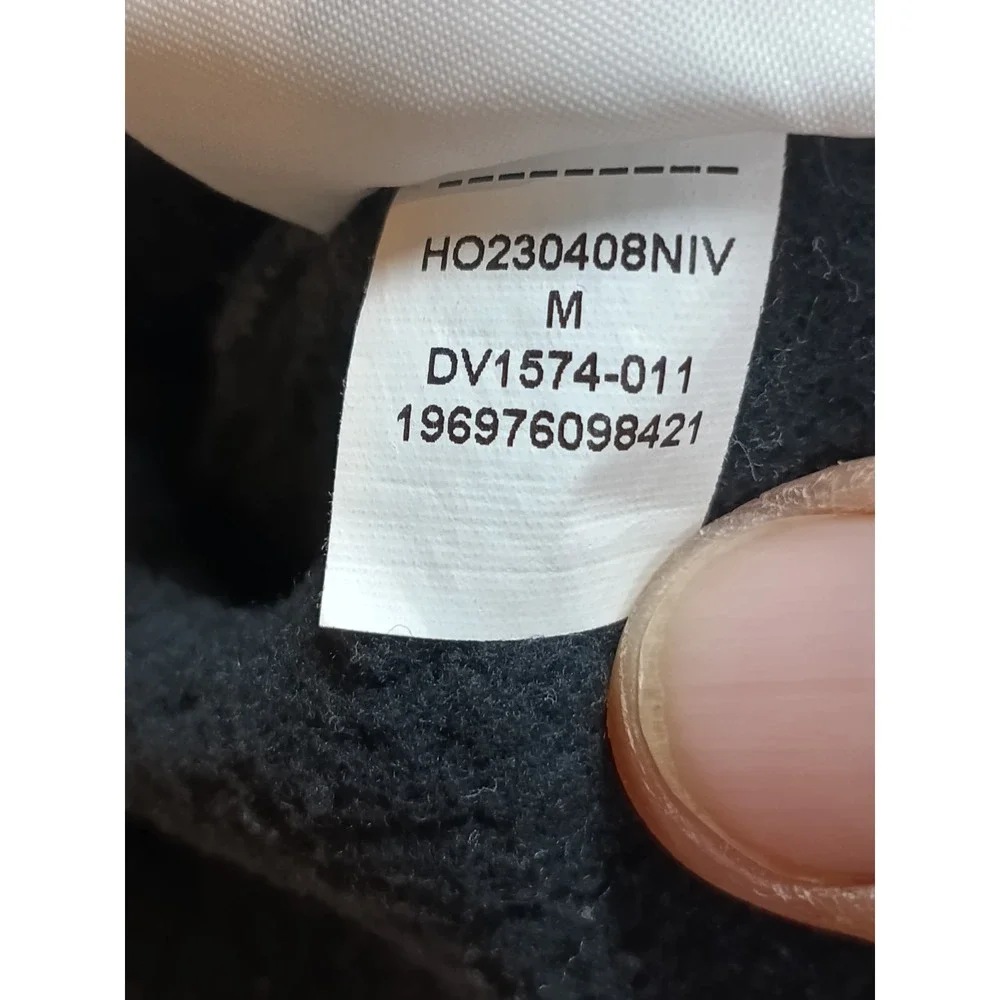 Jordan Mens Medium Black Sweatshirt Essential Holiday Plaid Air Spellout